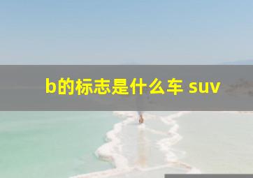 b的标志是什么车 suv